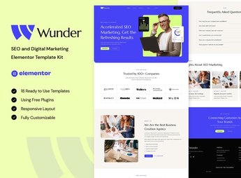 Wunder – SEO & Digital Marketing Elementor Template Kit