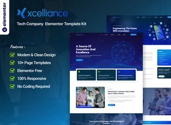 Xcelliance – Tech Company Elementor Template Kit