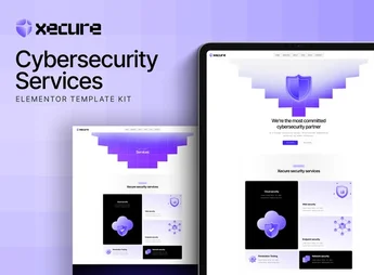Xecure – Cybersecurity Services Elementor Template Kit
