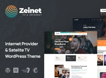 Zeinet – Internet Provider & Satellite TV WordPress Theme