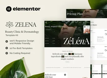Zelena – Beauty Clinic & Dermatology Elementor Template Kit