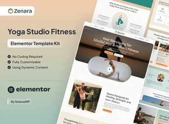 Zenara – Yoga Studio & Fitness Elementor Template Kit
