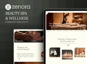 Zenora – Beauty Spa & Wellness Elementor Template Kit