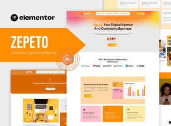 Zepeto – Creative Digital Marketing Elementor Template Kit