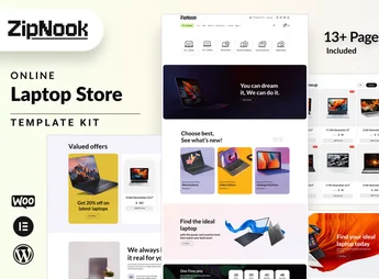 Zipnook – Woocommerce Laptop Store Elementor Pro Template Kit