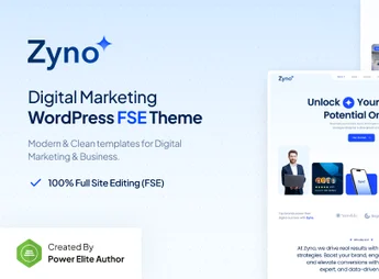 Zyno – Digital Marketing Agency Gutenverse FSE WordPress Block Theme