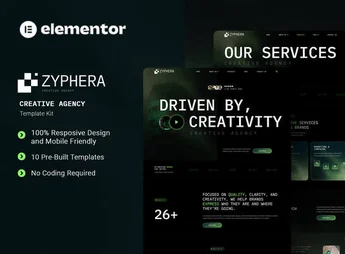 Zyphera – Creative Agency Elementor Template Kit