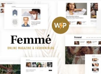 Femme – An Online Magazine & Fashion Blog WordPress Theme + RTL