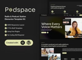 Podspace – Radio & Podcast Station Template Kit