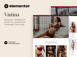 Vintina – Lingerie & Underwear Store Elementor Template Kit