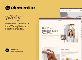 Waxly – Waxing Salon & Beauty Care Elementor Template Kit